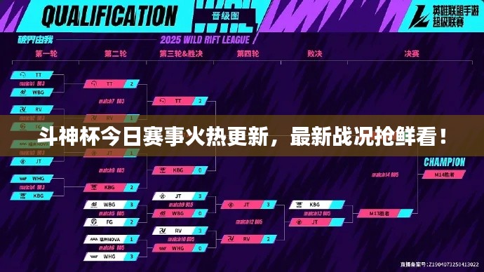 斗神杯今日赛事火热更新，最新战况抢鲜看！
