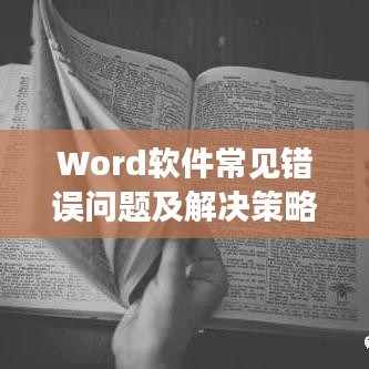 Word软件常见错误问题及解决策略全攻略