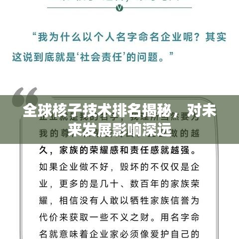 全球核子技术排名揭秘，对未来发展影响深远
