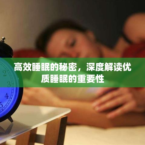 高效睡眠的秘密，深度解读优质睡眠的重要性