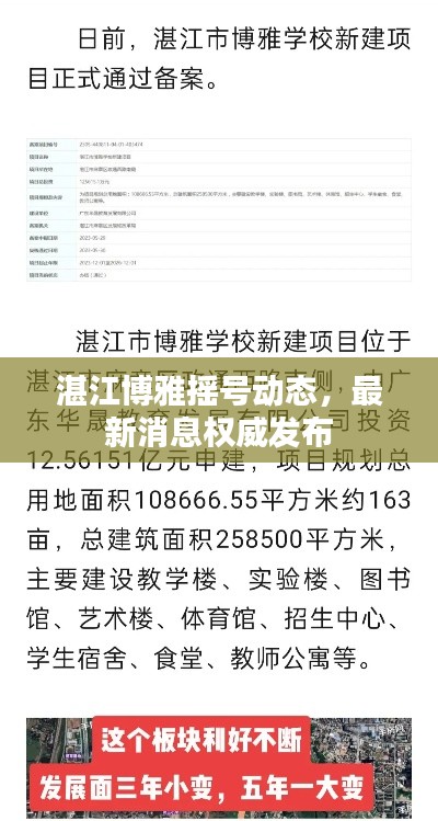 湛江博雅摇号动态，最新消息权威发布