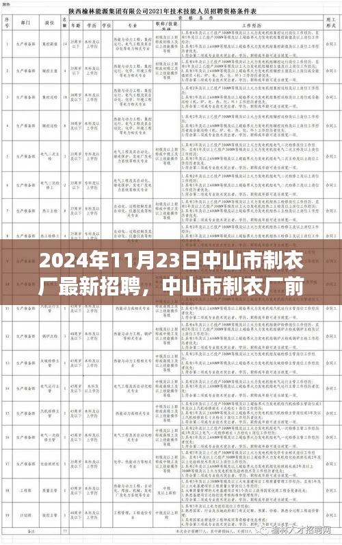 中山市制衣厂前沿科技招聘启事，体验科技重塑未来制衣新时代，开启无限可能之旅