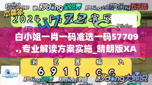 白小姐一肖一码准选一码57709.,专业解读方案实施_晴朗版XAR9.4