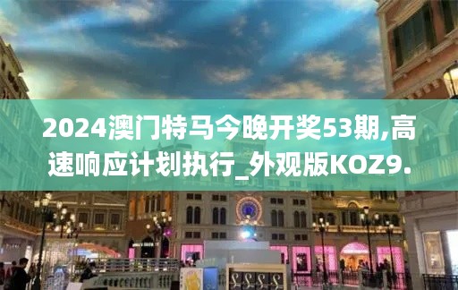 2024澳门特马今晚开奖53期,高速响应计划执行_外观版KOZ9.9