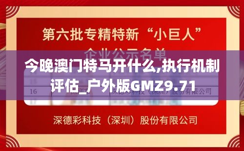 今晚澳门特马开什么,执行机制评估_户外版GMZ9.71