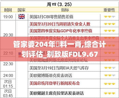 管家婆204年資料一肖,综合计划评估_别致版FDL9.67