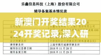 新澳门开奖结果2024开奖记录,深入研究执行计划_影像版KCC9.15