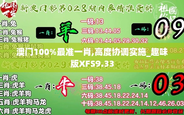 澳门100%最准一肖,高度协调实施_趣味版XFS9.33