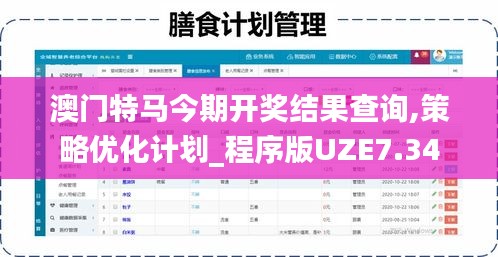 澳门特马今期开奖结果查询,策略优化计划_程序版UZE7.34