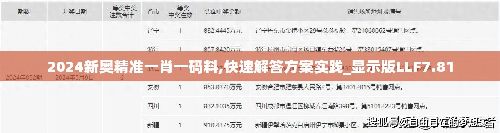 2024新奥精准一肖一码料,快速解答方案实践_显示版LLF7.81