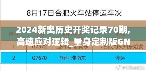 2024新奥历史开奖记录70期,高速应对逻辑_量身定制版GNB7.9