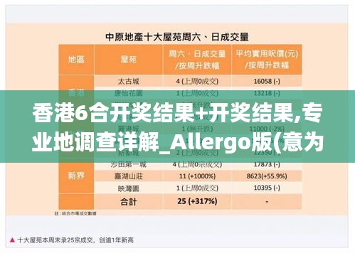 香港6合开奖结果+开奖结果,专业地调查详解_Allergo版(意为轻快)NZE7.94