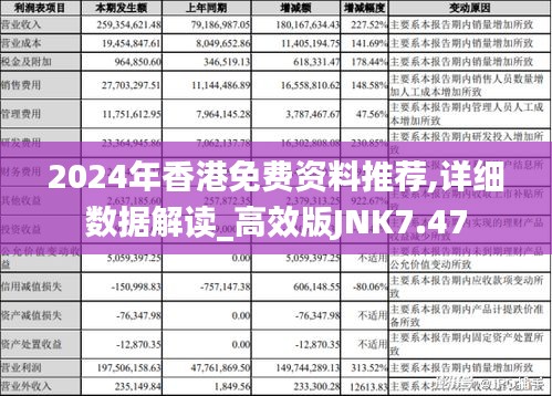 2024年香港免费资料推荐,详细数据解读_高效版JNK7.47