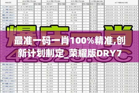 最准一码一肖100%精准,创新计划制定_荣耀版DRY7.19