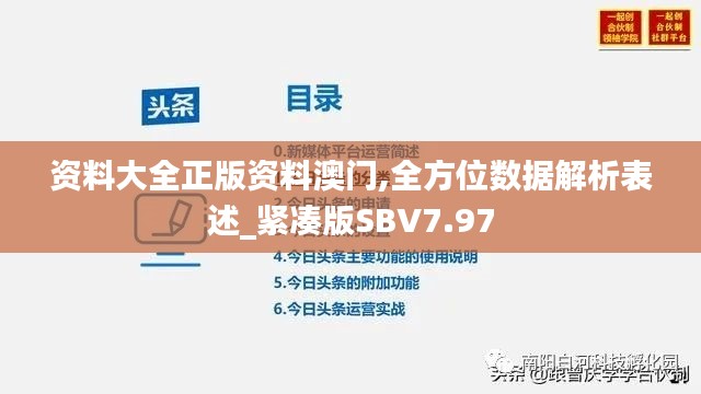 资料大全正版资料澳门,全方位数据解析表述_紧凑版SBV7.97