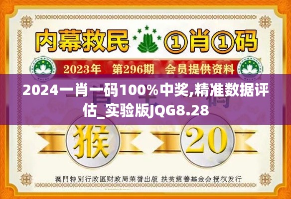 2024一肖一码100%中奖,精准数据评估_实验版JQG8.28