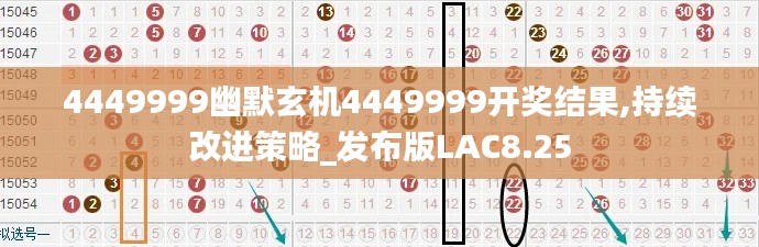 4449999幽默玄机4449999开奖结果,持续改进策略_发布版LAC8.25