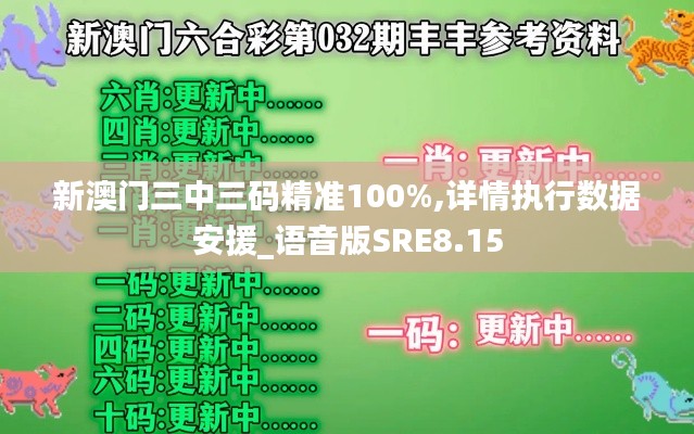 新澳门三中三码精准100%,详情执行数据安援_语音版SRE8.15