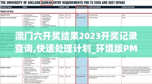 澳门六开奖结果2023开奖记录查询,快速处理计划_环境版PMR8.17