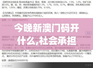 今晚新澳门码开什么,社会承担实践战略_愉悦版CTO8.68