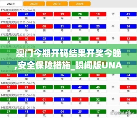 澳门今期开码结果开奖今晚,安全保障措施_瞬间版UNA8.75