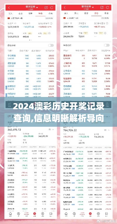 2024澳彩历史开奖记录查询,信息明晰解析导向_优雅版MWY4.97