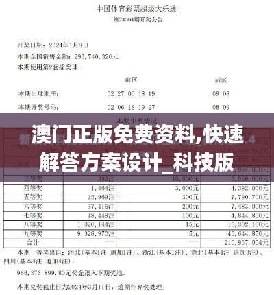 澳门正版免费资料,快速解答方案设计_科技版GWB8.41