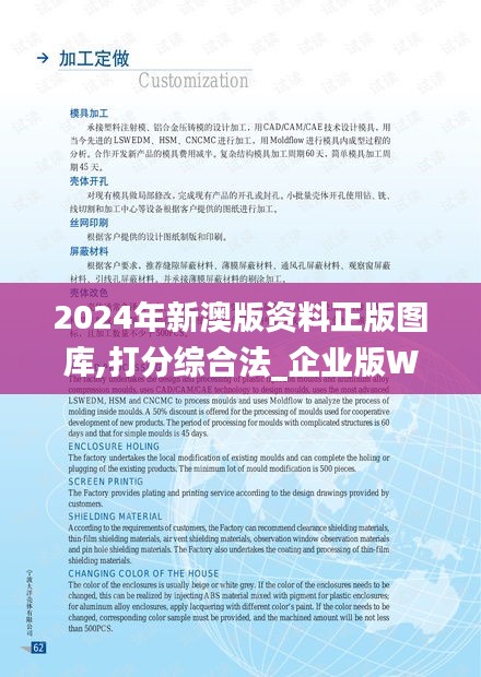 2024年新澳版资料正版图库,打分综合法_企业版WPN24.145