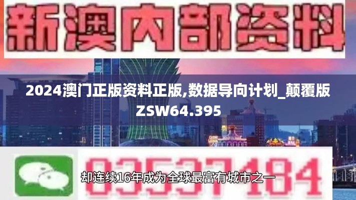 2024澳门正版资料正版,数据导向计划_颠覆版ZSW64.395