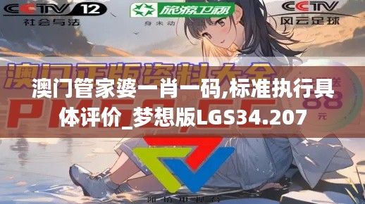 澳门管家婆一肖一码,标准执行具体评价_梦想版LGS34.207