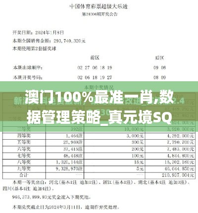 澳门100%最准一肖,数据管理策略_真元境SQC23.757