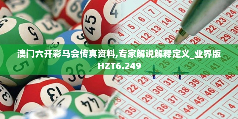 澳门六开彩马会传真资料,专家解说解释定义_业界版HZT6.249