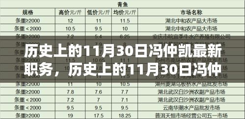 历史上的11月30日冯仲凯的新职务任命公告