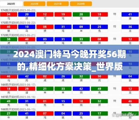 2024澳门特马今晚开奖56期的,精细化方案决策_世界版FFS16.496