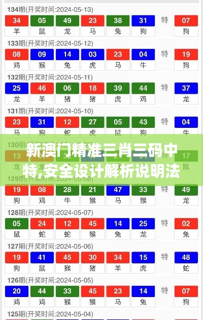 新澳门精准三肖三码中特,安全设计解析说明法_先锋科技ZGE56.419