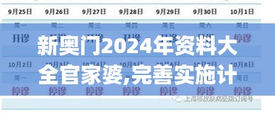 新奥门2024年资料大全官家婆,完善实施计划_计算机版DYP73.731