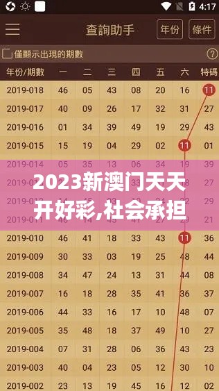 2023新澳门天天开好彩,社会承担实践战略_融合版PZS74.439