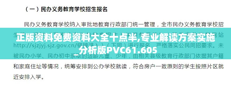 正版资料免费资料大全十点半,专业解读方案实施_分析版PVC61.605