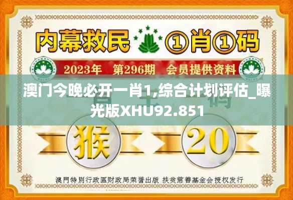 澳门今晚必开一肖1,综合计划评估_曝光版XHU92.851