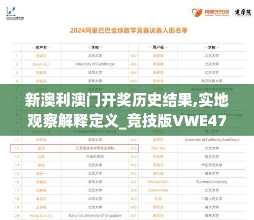 新澳利澳门开奖历史结果,实地观察解释定义_竞技版VWE47.275