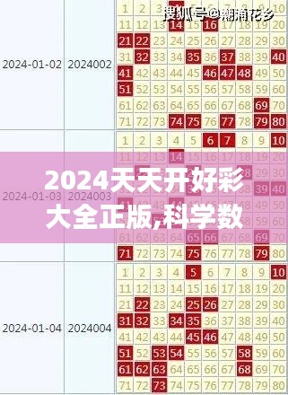 2024天天开好彩大全正版,科学数据解读分析_原型版EHZ91.917