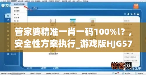 管家婆精准一肖一码100%l？,安全性方案执行_游戏版HJG57.510