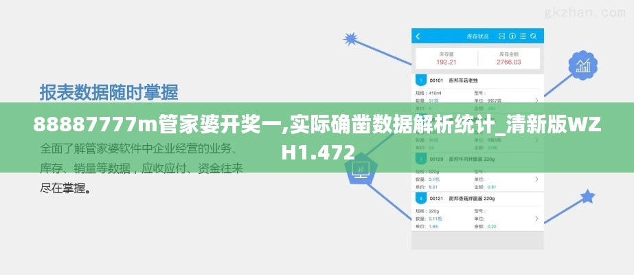 88887777m管家婆开奖一,实际确凿数据解析统计_清新版WZH1.472