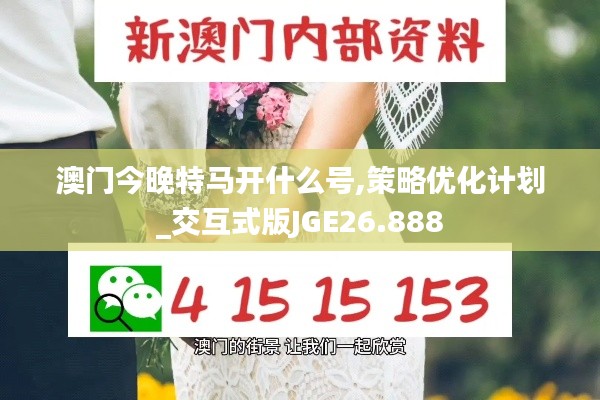 澳门今晚特马开什么号,策略优化计划_交互式版JGE26.888