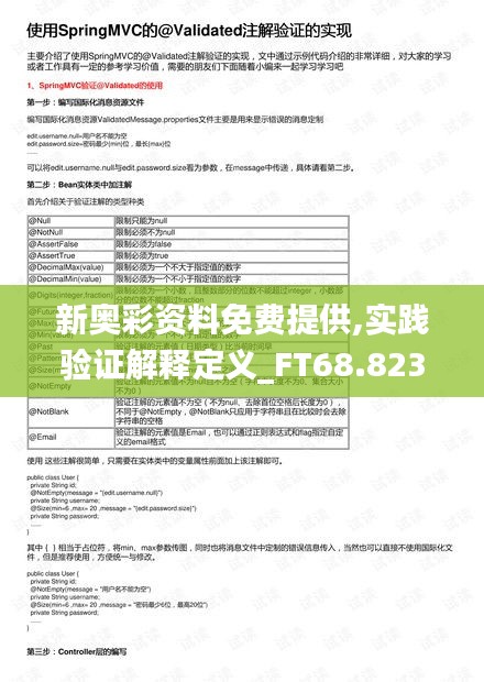 新奥彩资料免费提供,实践验证解释定义_FT68.823-4