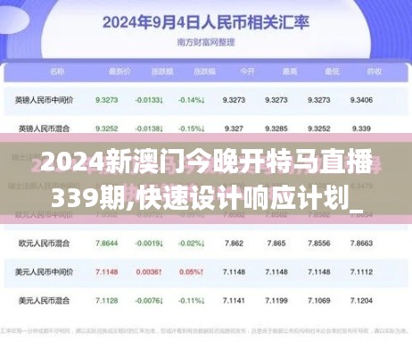 2024新澳门今晚开特马直播339期,快速设计响应计划_顶级版51.767-3