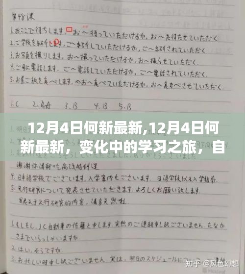 12月4日何新最新动态，变化中的学习之旅，自信成就感的源泉