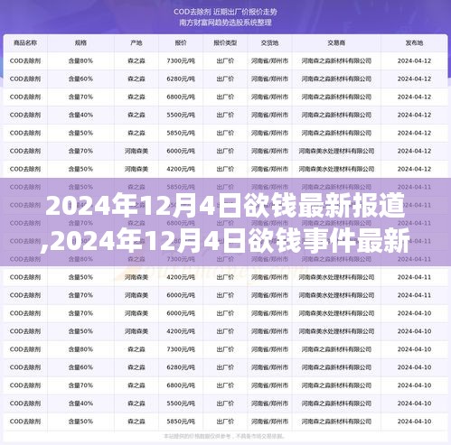 2024年12月4日欲钱事件最新报道，背景、进展与影响全面解析