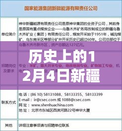 新疆招聘故事与冬日工作奇迹，历史上的12月4日最新招聘信息与友情暖阳