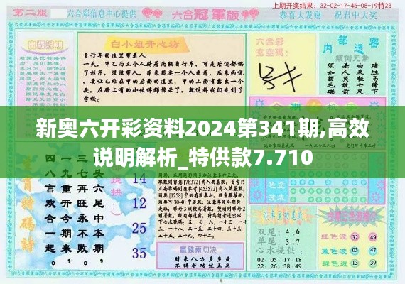 新奥六开彩资料2024第341期,高效说明解析_特供款7.710